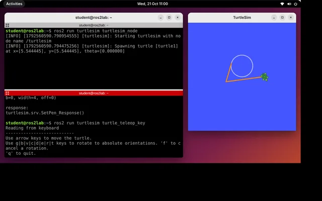 The practice computer: Terminator and turtlesim